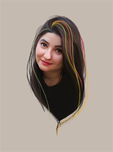 Digital Smudge Painiting of Gul Panra