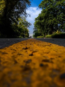 Straight Path and white building