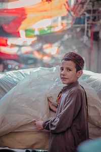 A boy with traditional cap