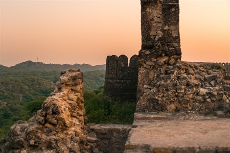 Rohtas fort architecture with beautiful nature