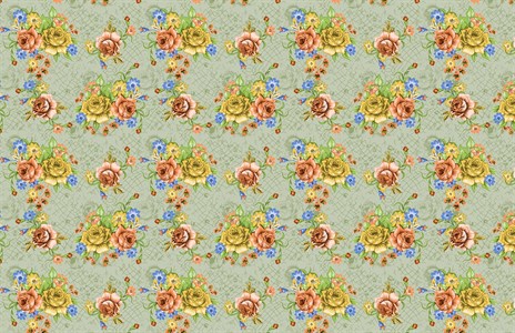 All Over floral Pattern For Textile Use.