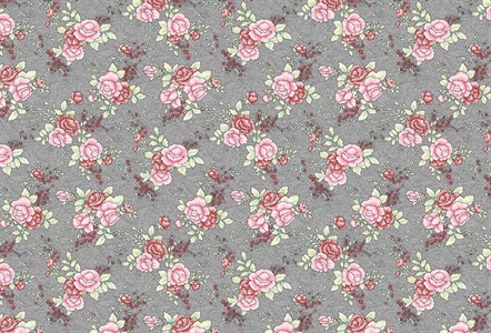 All Over floral Pattern For Textile Use. 