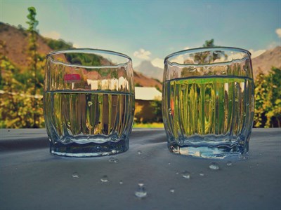 Water in glass