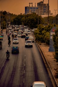 Cars on road