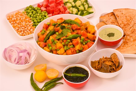 Mix Vegetable/Sabzi  on white Background