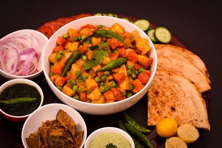 Mix Vegetable/Sabzi Black background