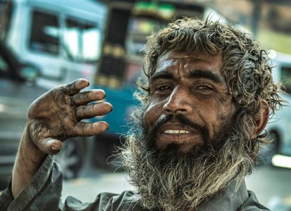 Karachi street beggars