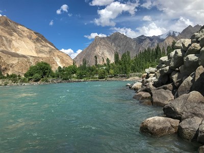 River and Mountains