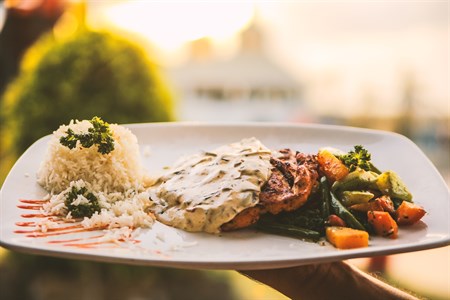 Chicken Steak with rice