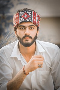 Boy with traditional sindhi bandana