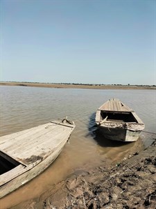 Boat in Chanab River