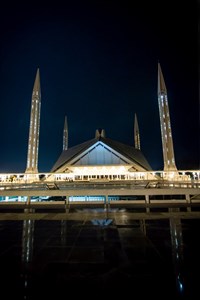 Faisal Mosque at Night Hour 