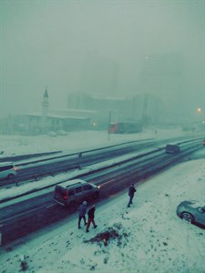 Snow in Istanbul