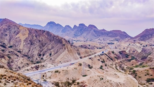 A very beautiful view of hills.