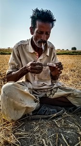 Farmer Smoking