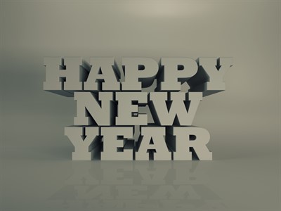 Happy New Year - 3d Typography