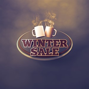 Winter Sale 3d typography - Winter mugs chill