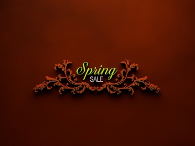 Spring Sale 3d typography