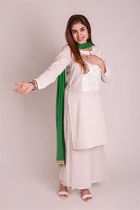 Pakistani Girl posing in National dress