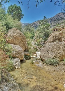 water stream in mountains